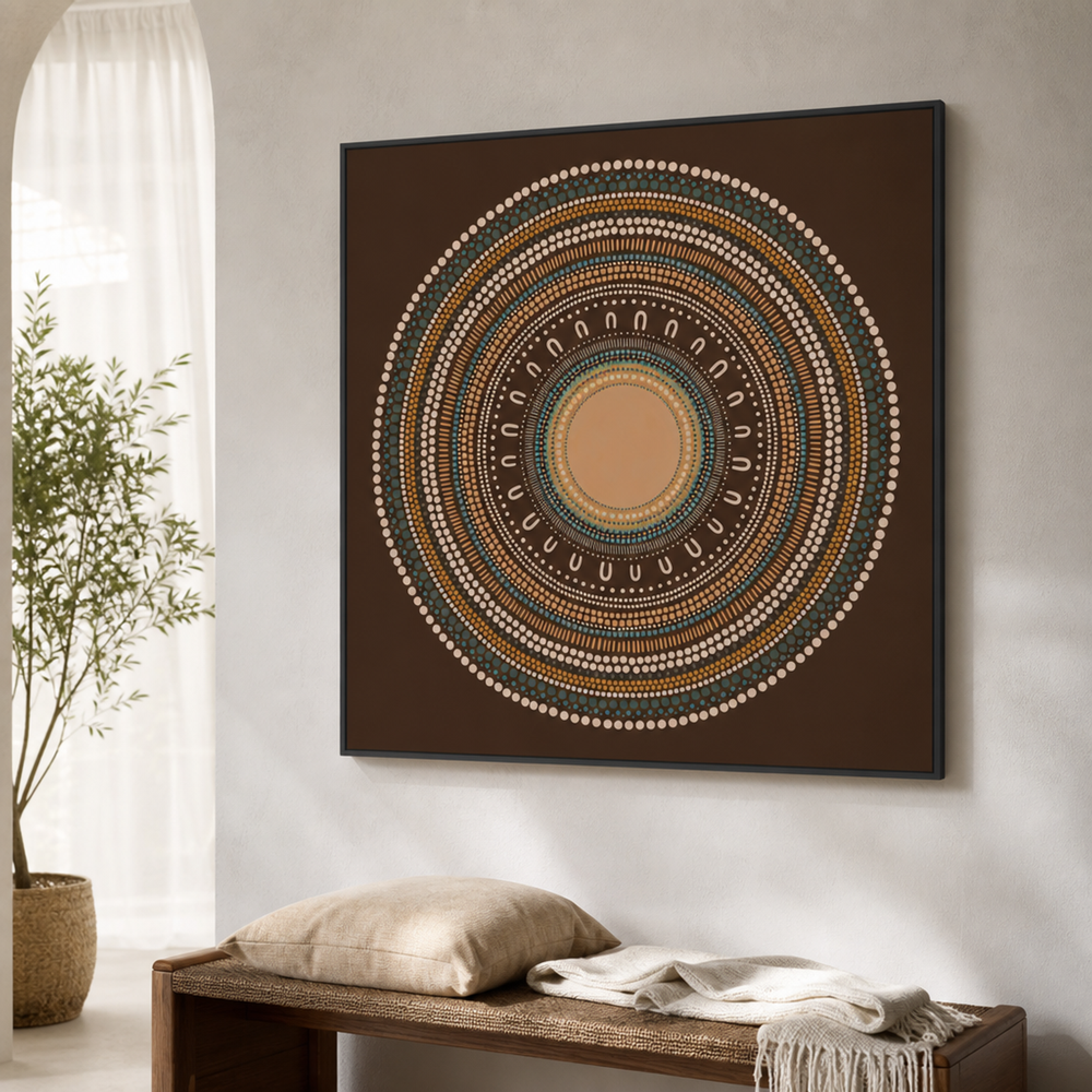 Yarning Circle Gathering, Earth tone, Style D