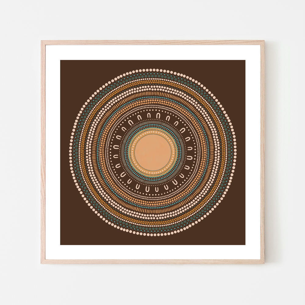 Yarning Circle Gathering, Earth tone, Style D