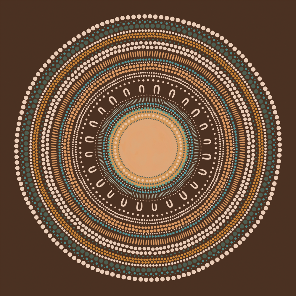 Yarning Circle Gathering, Earth tone, Style D