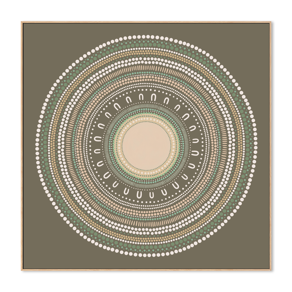 Yarning Circle Gathering, Olive tone, Style E