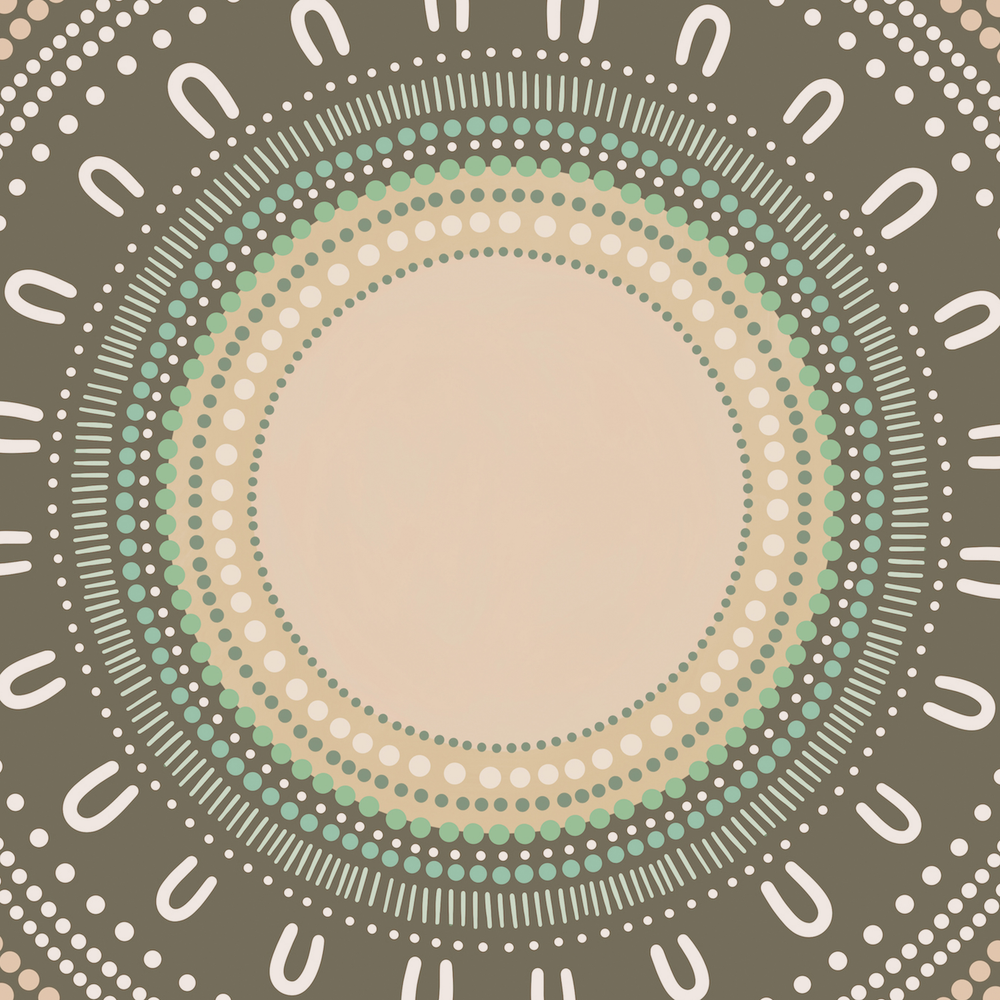 Yarning Circle Gathering, Olive tone, Style E