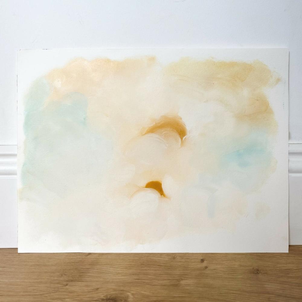Soft Clouds , Original Artwork-by-Lucrecia Caporale-original art-Gioia