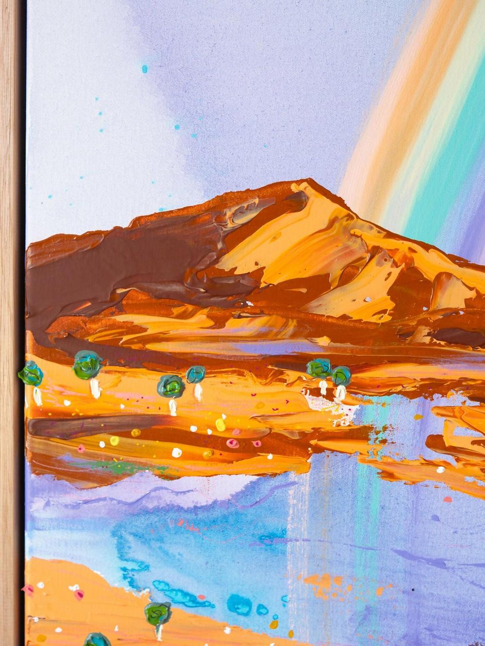 Somewhere Over The Rainbow , Original Artwork-by-Elle Pervez-original art-Gioia