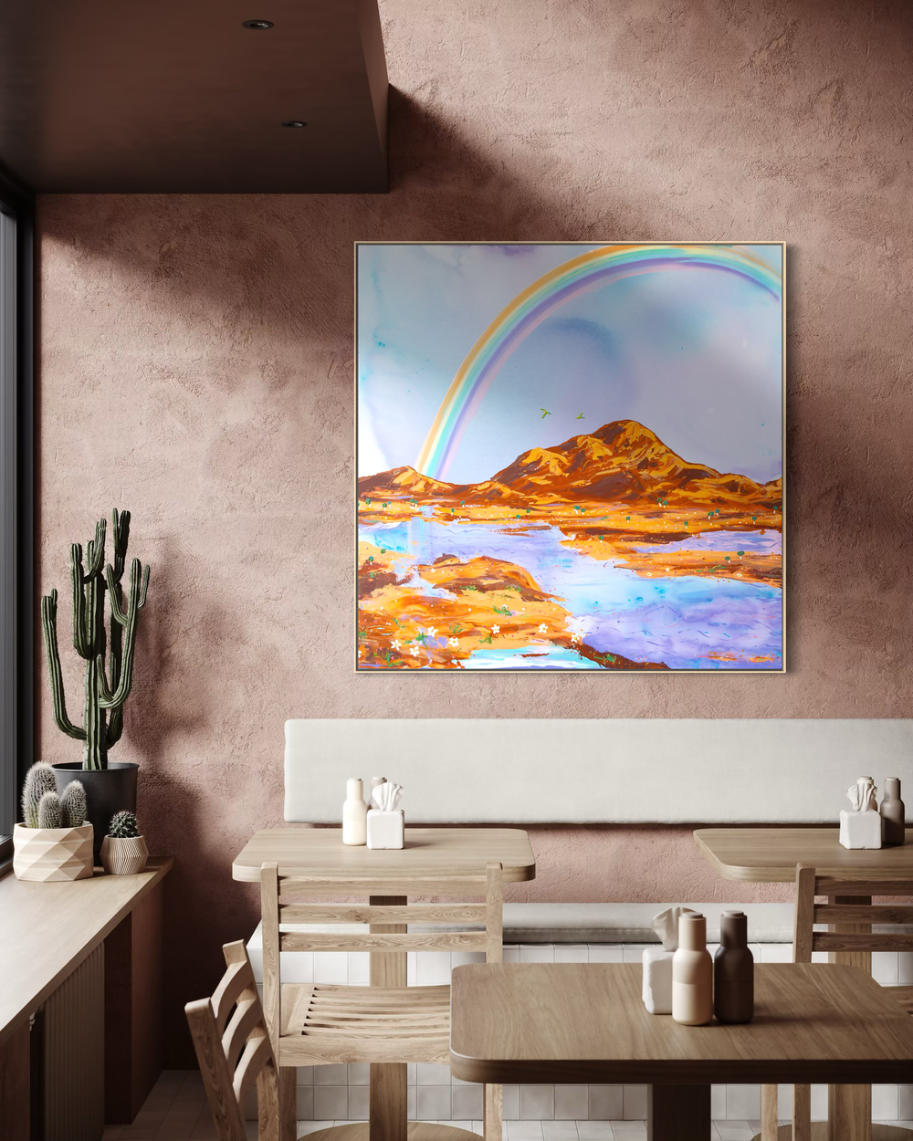 Somewhere Over The Rainbow , Original Artwork-by-Elle Pervez-original art-Gioia