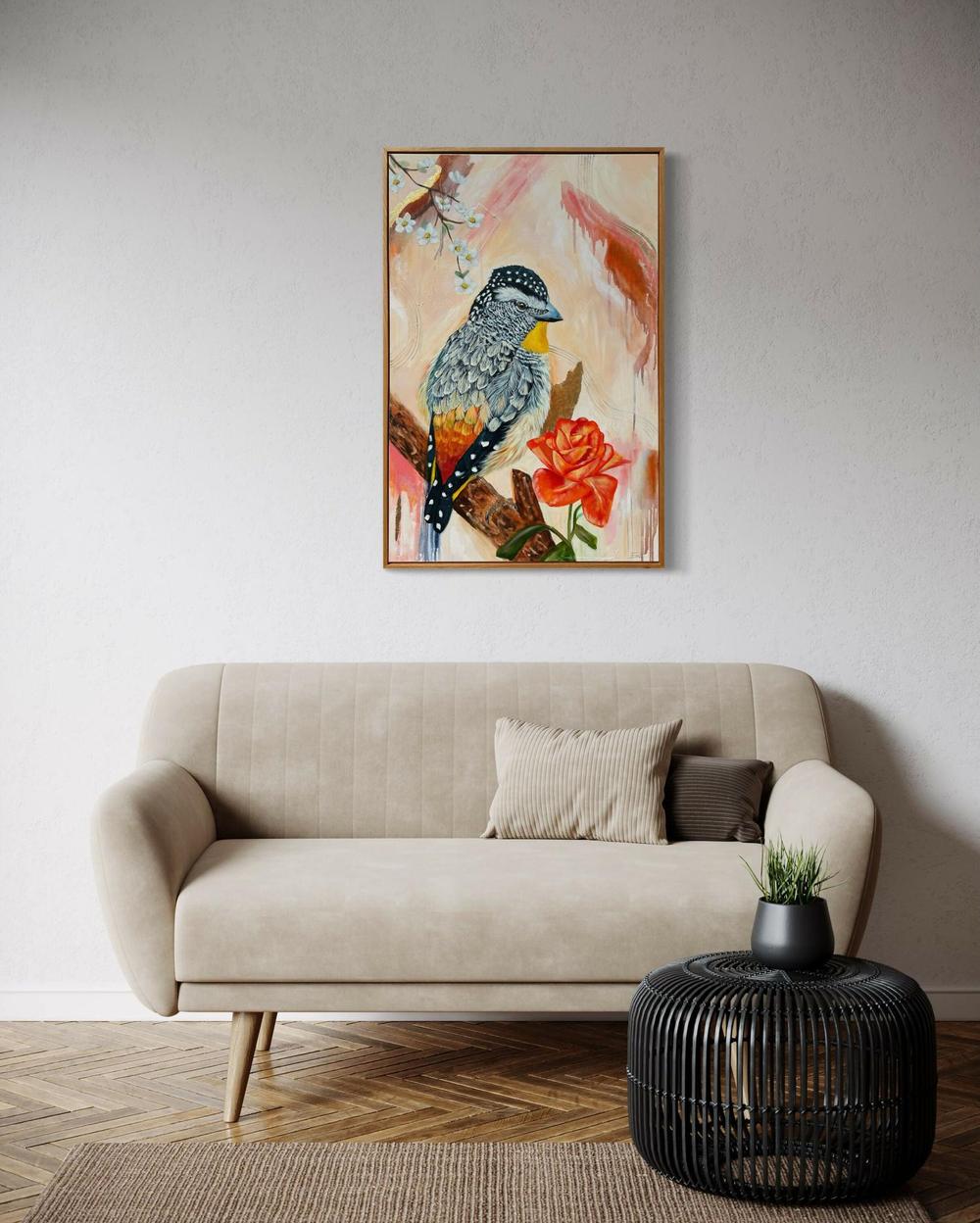 Spotted Beauty, Original Hand-Painted Canvas By Emily Birdsey-by-Emily Birdsey Fine Art-original art-Gioia