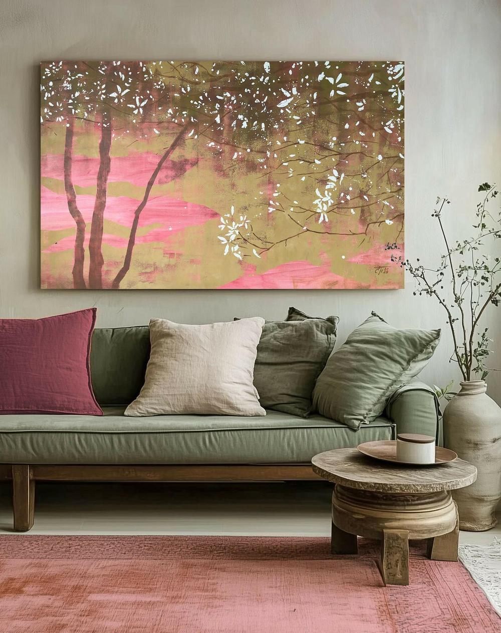 Spring Blossom, Original Hand-painted Canvas by Ekaterina Prisich-by-Ekaterina Prisich-original art-Gioia