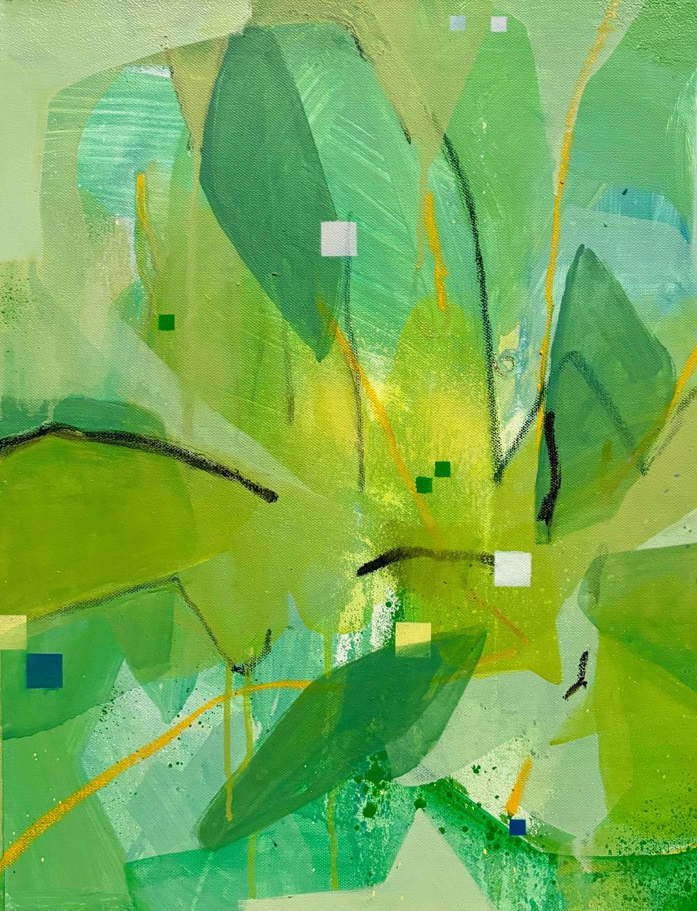 Spring Palm-by-Jake Reston Original Art-original art-Gioia