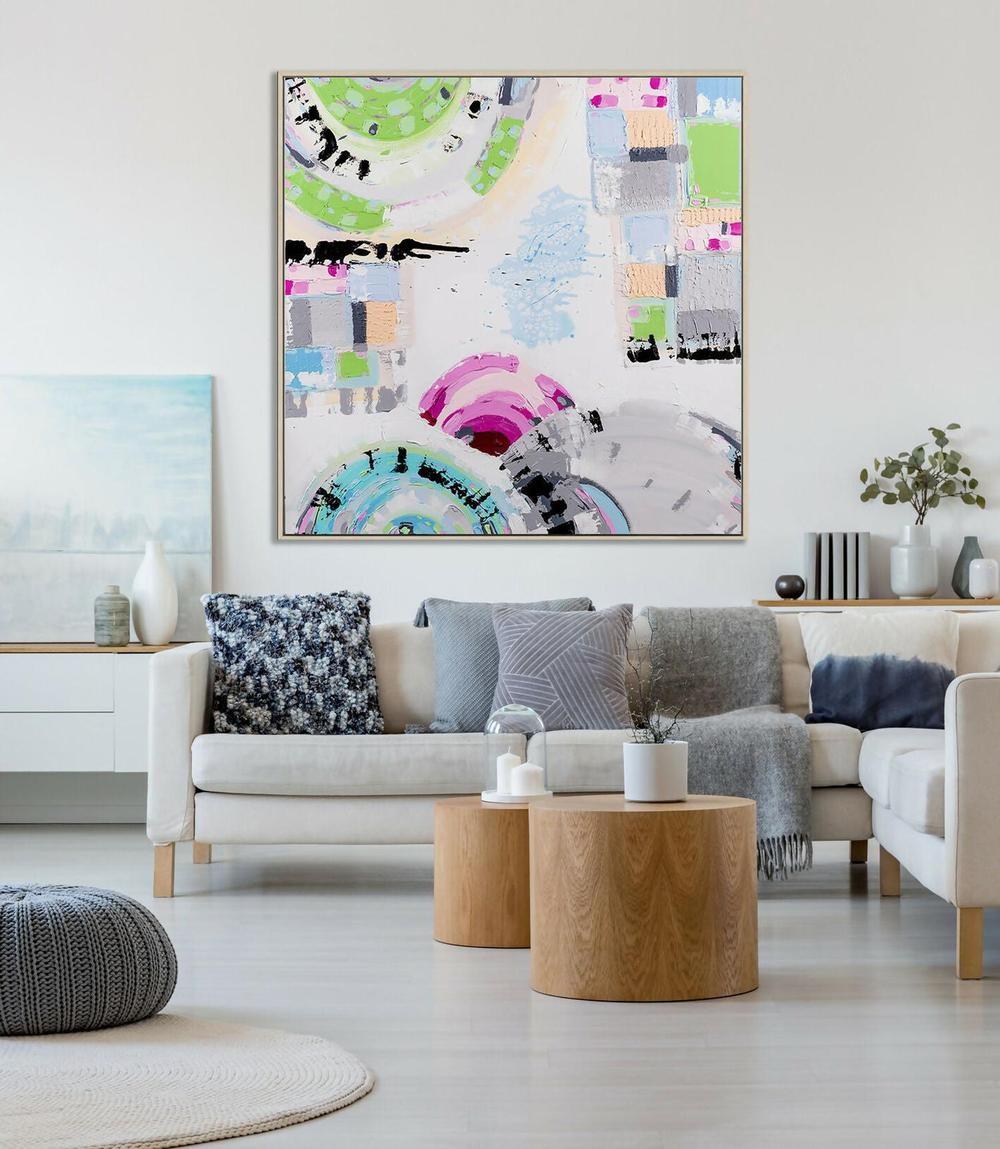 St Kilda Sky, Original Hand-Painted Canvas By Ani Ipradjian-by-Ani Ipradjian-original art-Gioia
