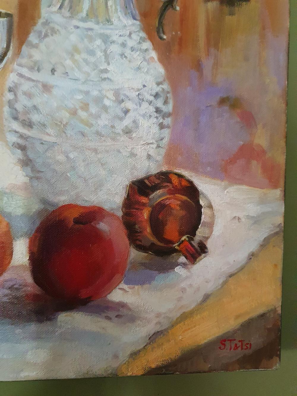 Still Life with Rockmelon-by-Tatyana Soboleva-original art-Gioia