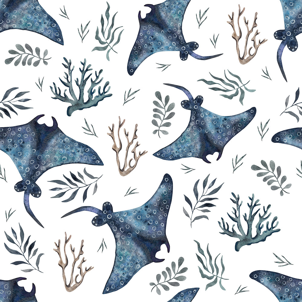 Stingrays-wallpaper-eco-friendly-easy-removal-Gioia Wall Art-1
