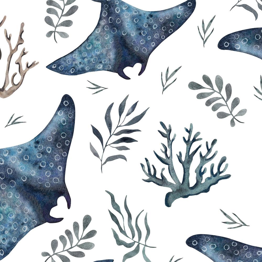 Stingrays-wallpaper-eco-friendly-easy-removal-Gioia Wall Art-4