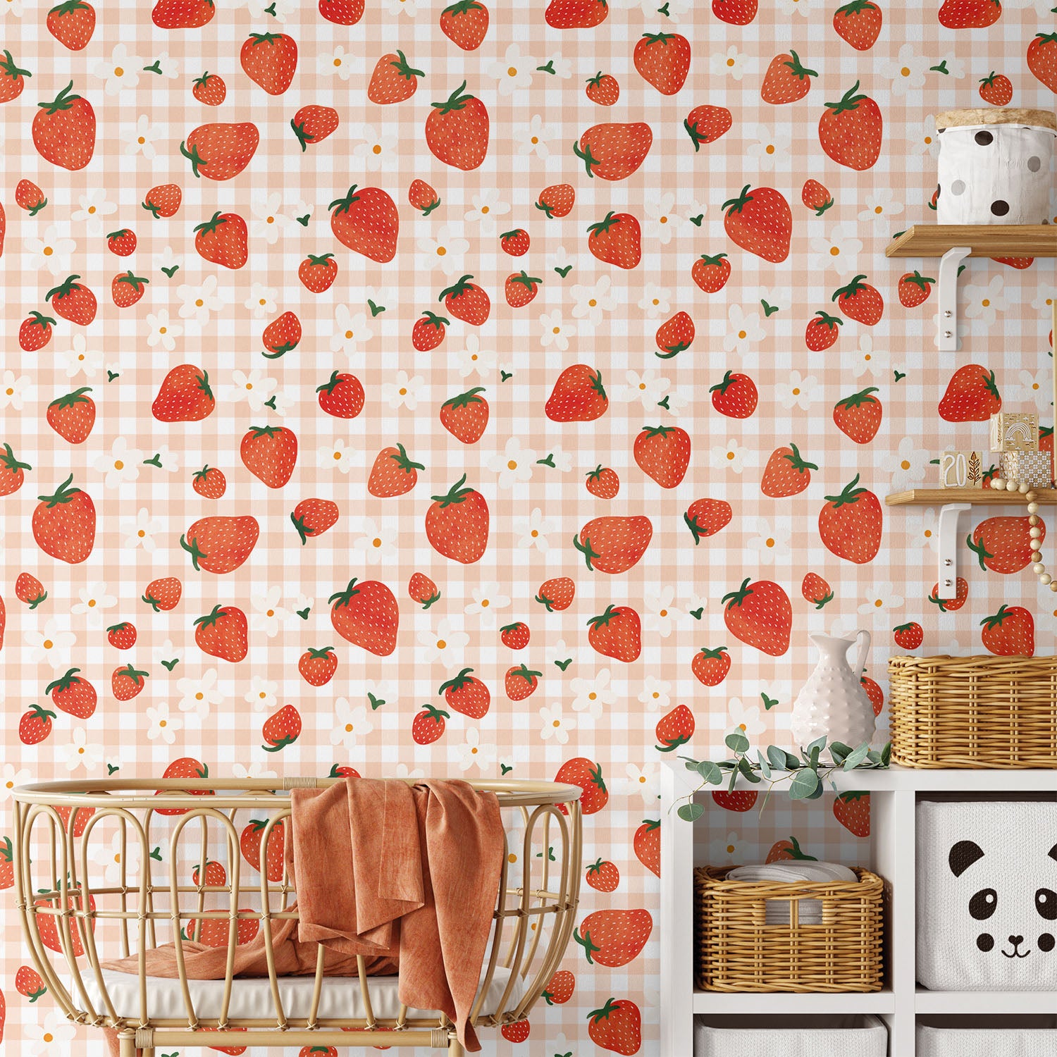 Strawberry Fields Pattern IIA-wallpaper-eco-friendly-easy-removal-Laura Marshall-5