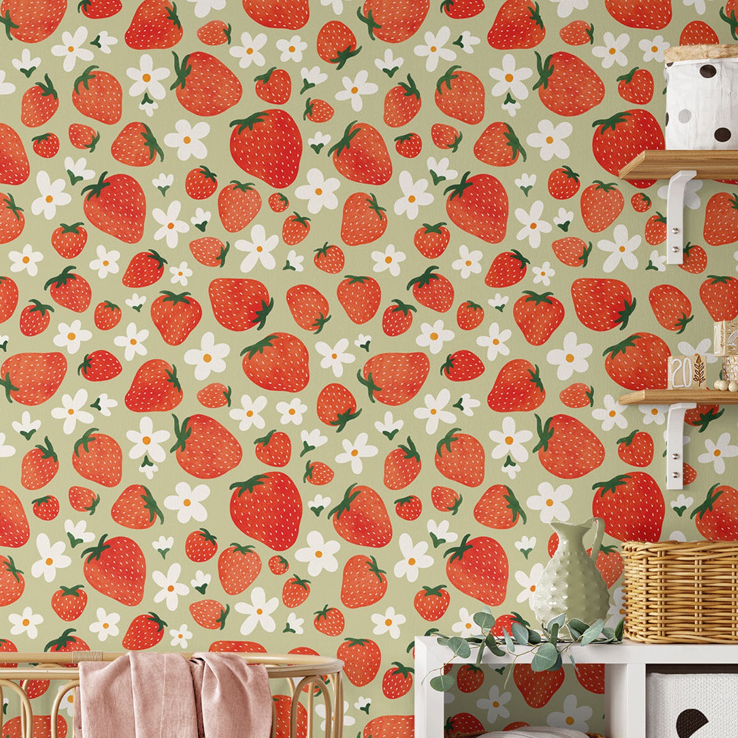 Strawberry Fields Pattern VIB-wallpaper-eco-friendly-easy-removal-Laura Marshall-2