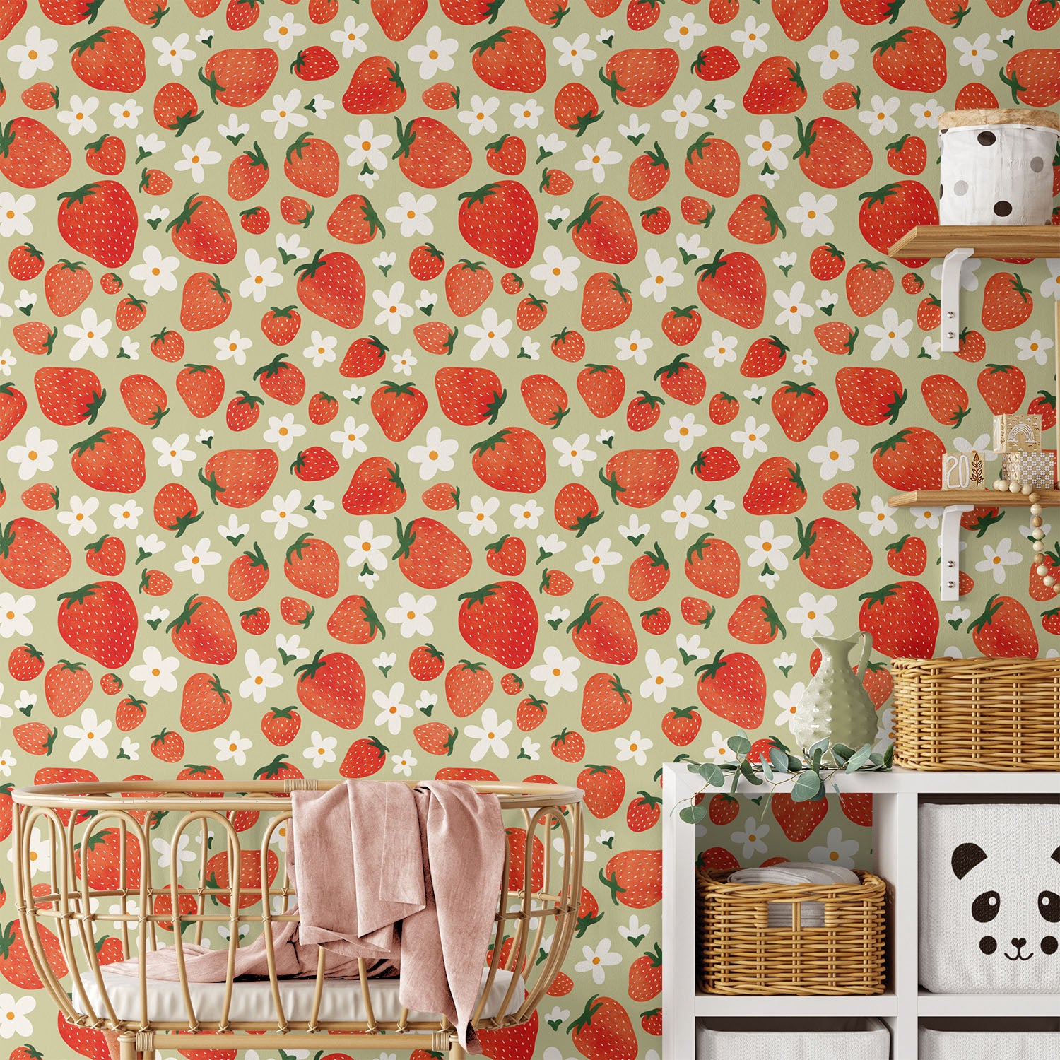 Strawberry Fields Pattern VIB-wallpaper-eco-friendly-easy-removal-Laura Marshall-5