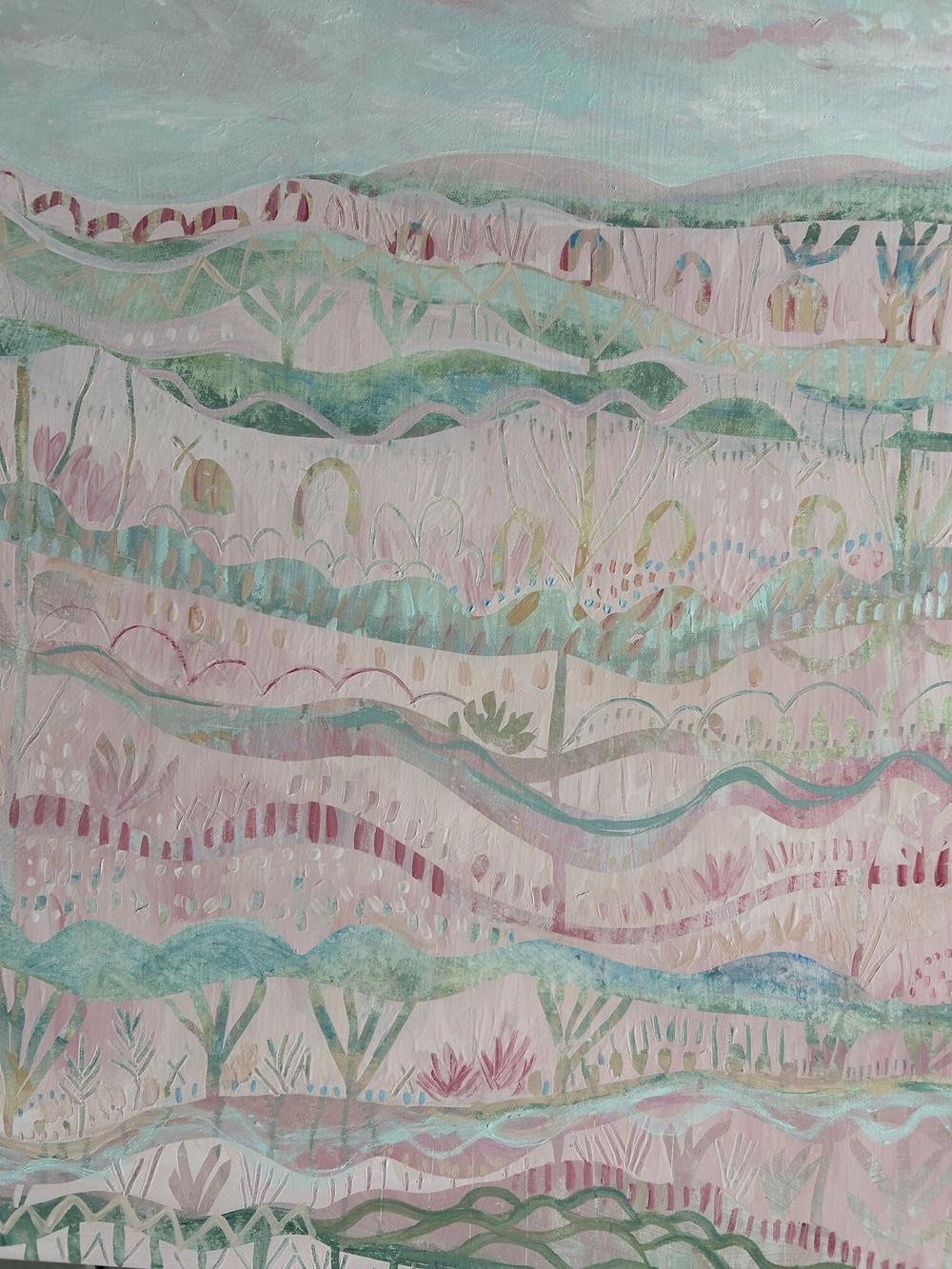 Sugar Sky-by-Debra Duffy-original art-Gioia