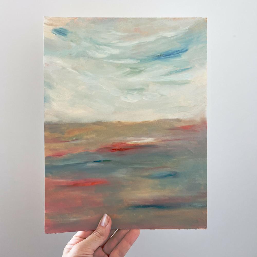 Summer Evening , Original Artwork-by-Lucrecia Caporale-original art-Gioia