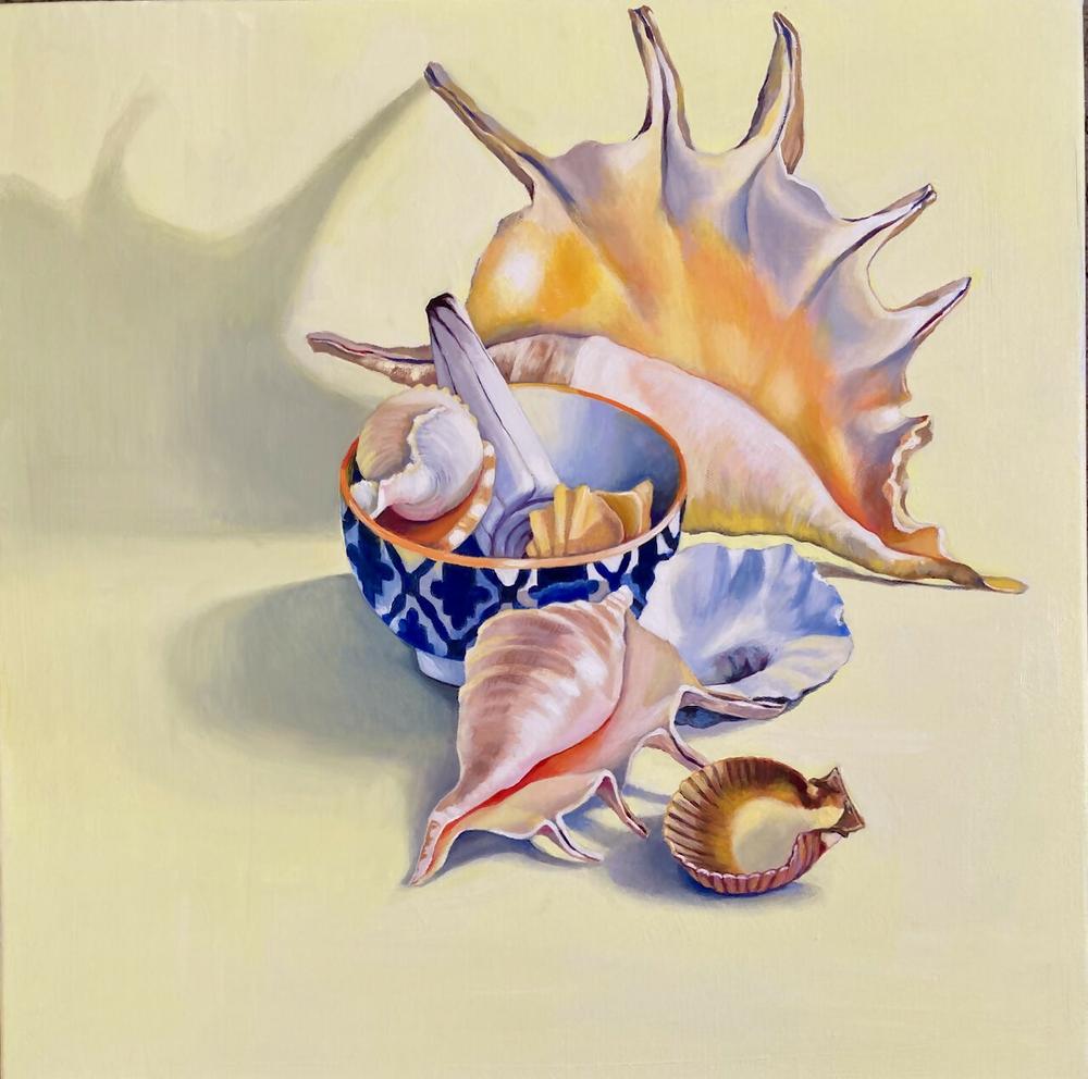 Summer Shells-by-Carol Forbes Croad-original art-Gioia