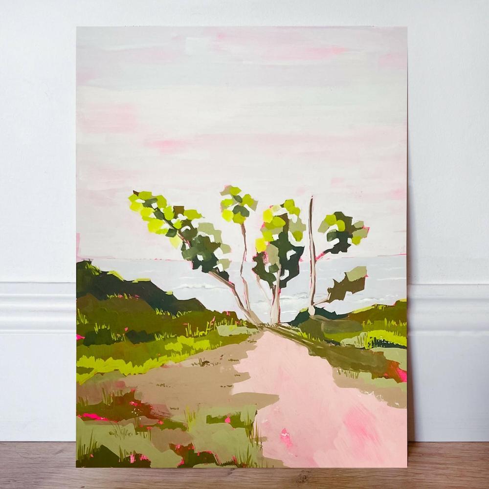 Summer Walk Original Painting-by-Lucrecia Caporale-original art-Gioia