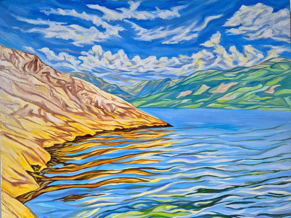 Summer at Hardanger Fjord-by-Brian Purcell-original art-Gioia