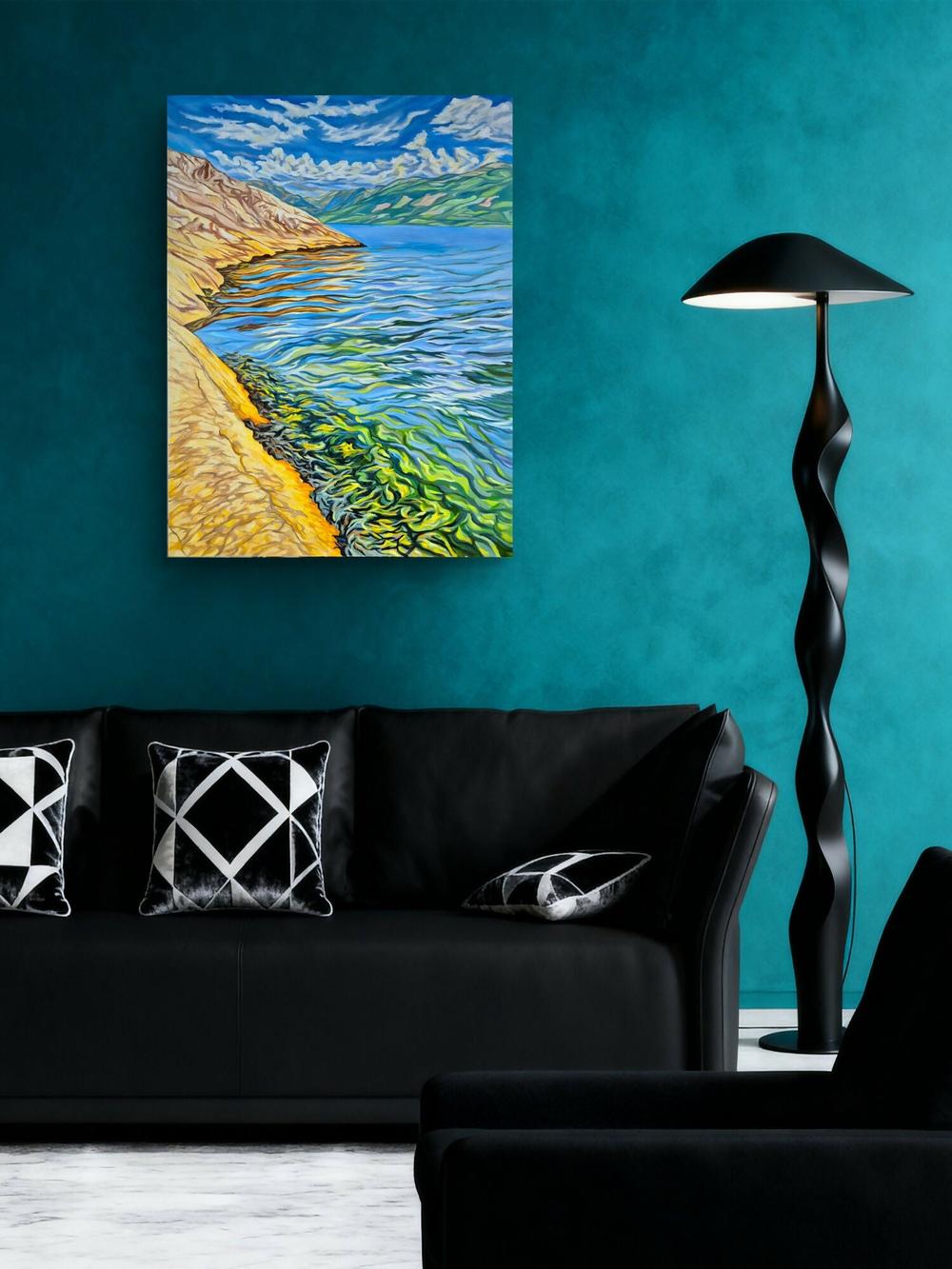 Summer at Hardanger Fjord-by-Brian Purcell-original art-Gioia
