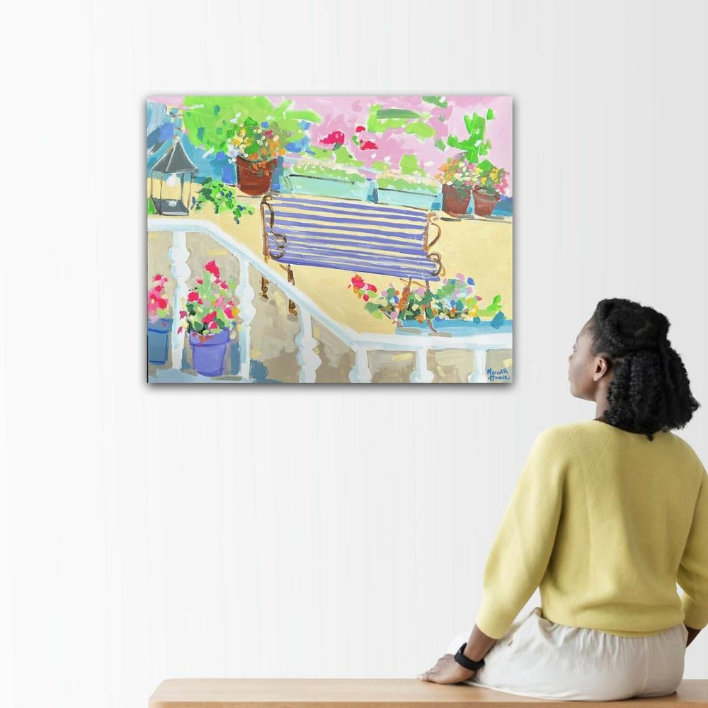 Summer in Llandudno. Original hand-painted artwork by Meredith Howse.-by-Meredith Howse-original art-Gioia