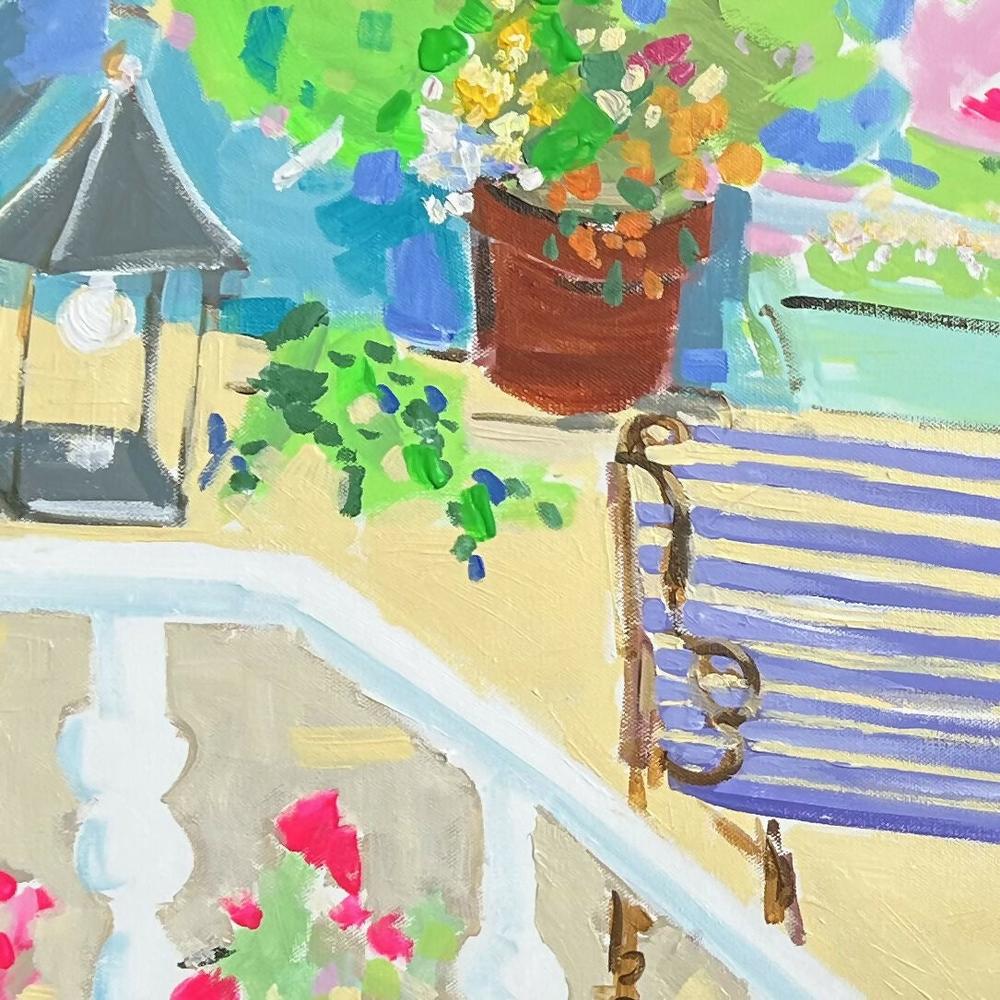 Summer in Llandudno. Original hand-painted artwork by Meredith Howse.-by-Meredith Howse-original art-Gioia