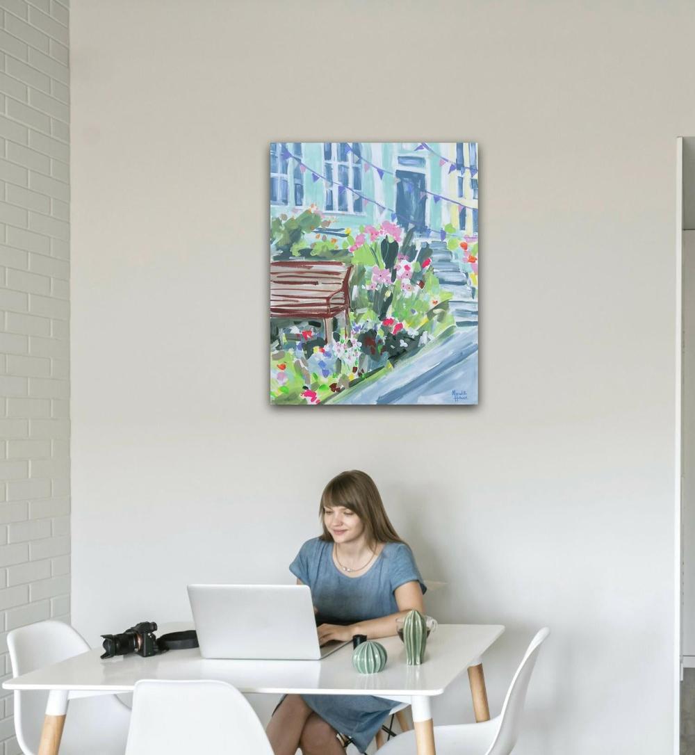 Summer in Wales. Original Hand-Painted Canvas By Meredith Howse-by-Meredith Howse-original art-Gioia