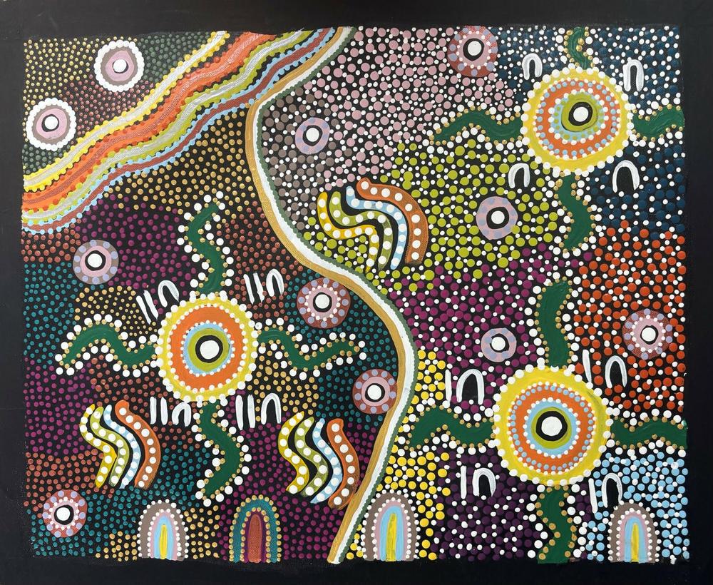 Summertime, Original Hand-Painted Canvas By Tahni Derbin-by-Tahnisart-original art-Gioia
