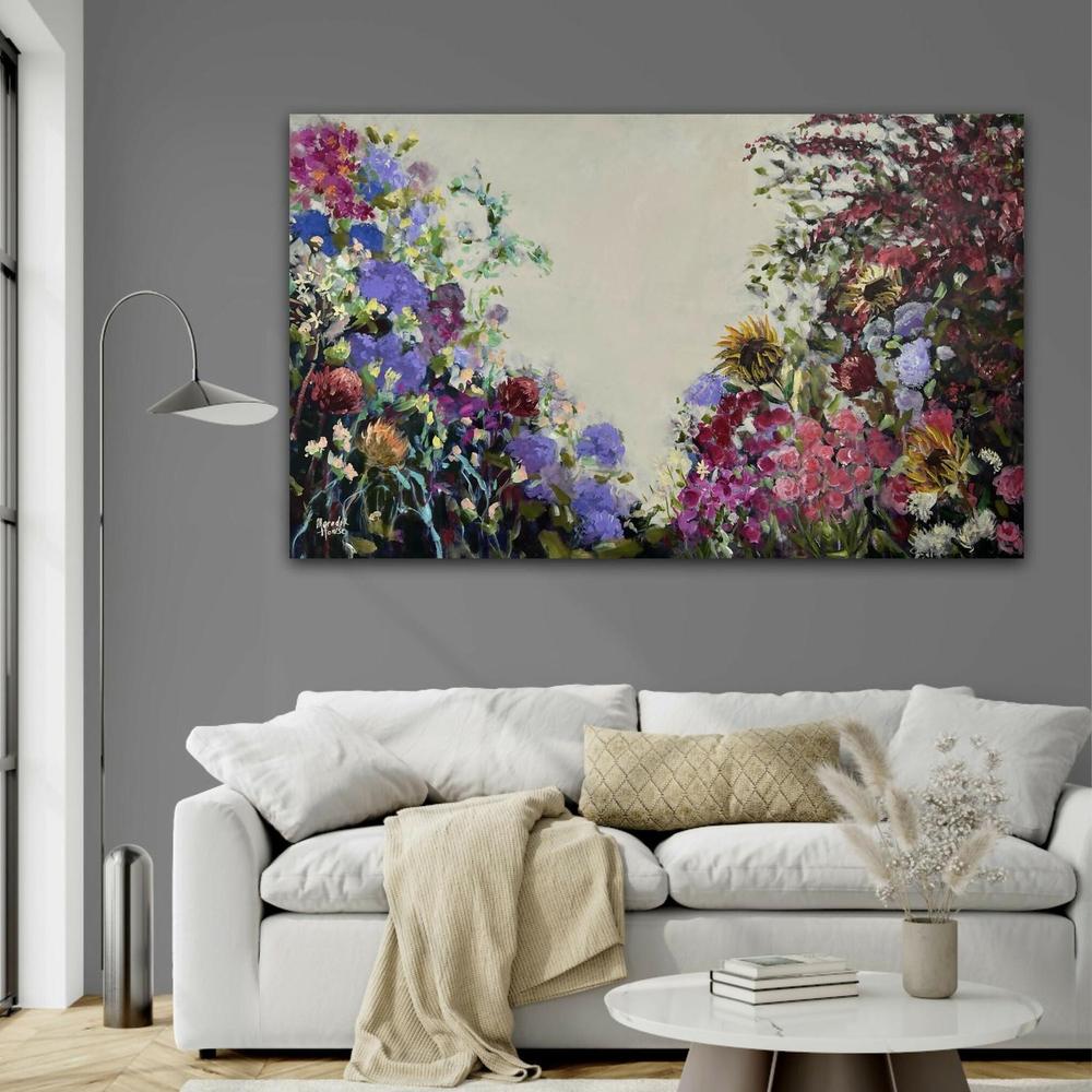 Sunflower Vintage. Original hand-painted artwork by Meredith Howse.-by-Meredith Howse-original art-Gioia