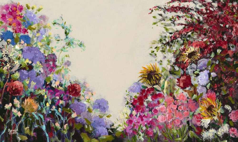 Sunflower Vintage. Original hand-painted artwork by Meredith Howse.-by-Meredith Howse-original art-Gioia