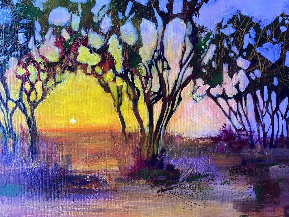 Sunset Riot-by-Claire Skeet-original art-Gioia