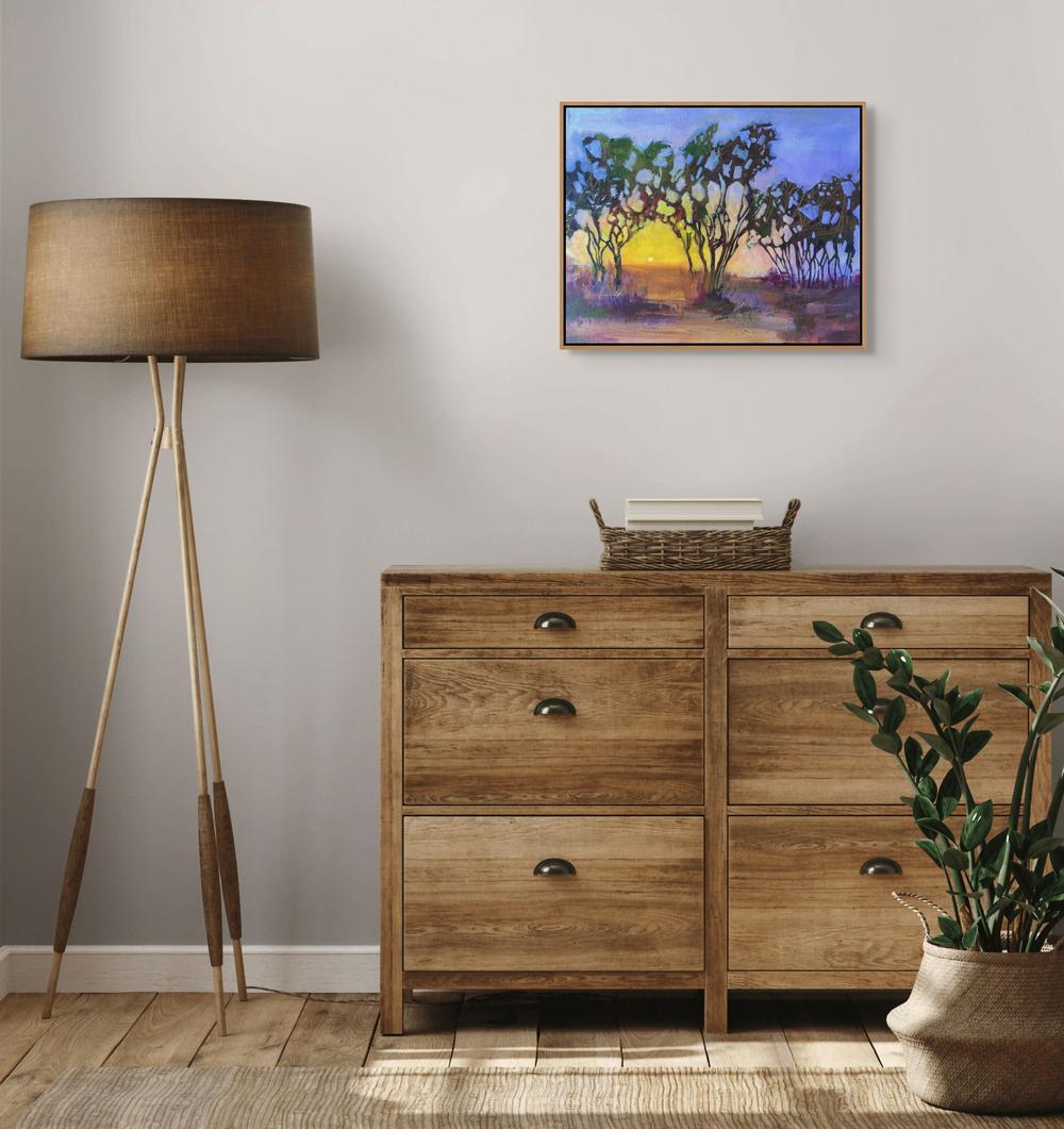 Sunset Riot-by-Claire Skeet-original art-Gioia