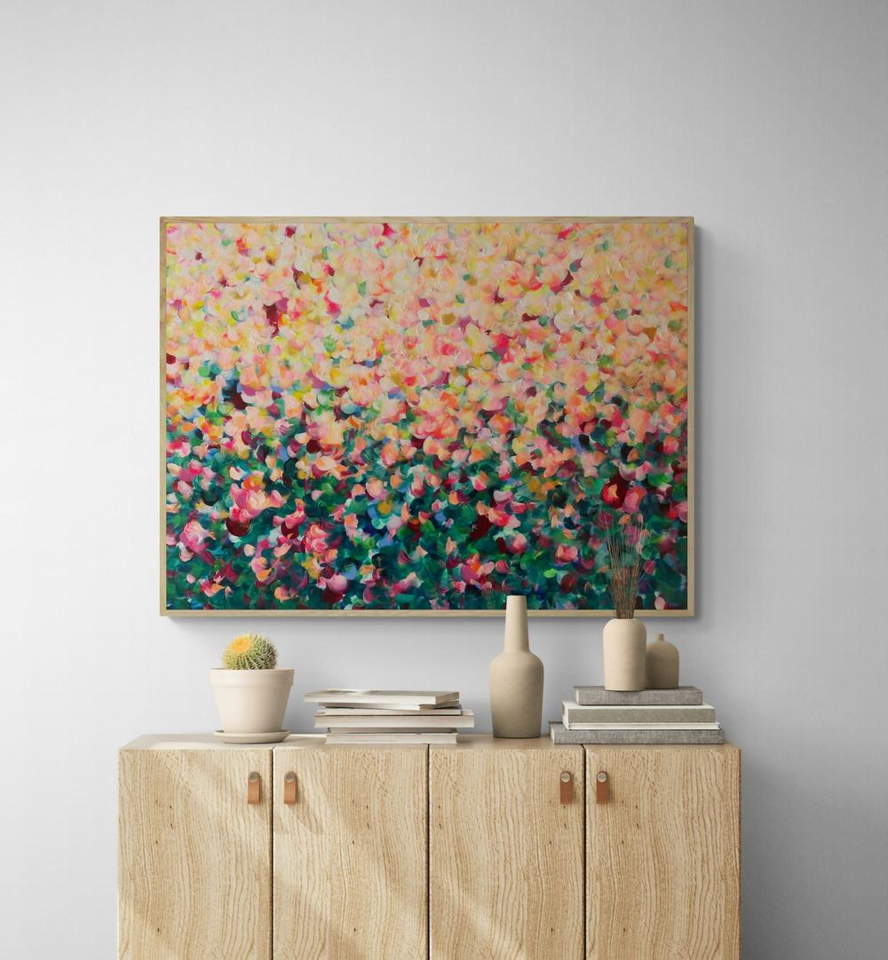 Sunshine Petals , Original Artwork-by-Katherine Spiller-original art-Gioia