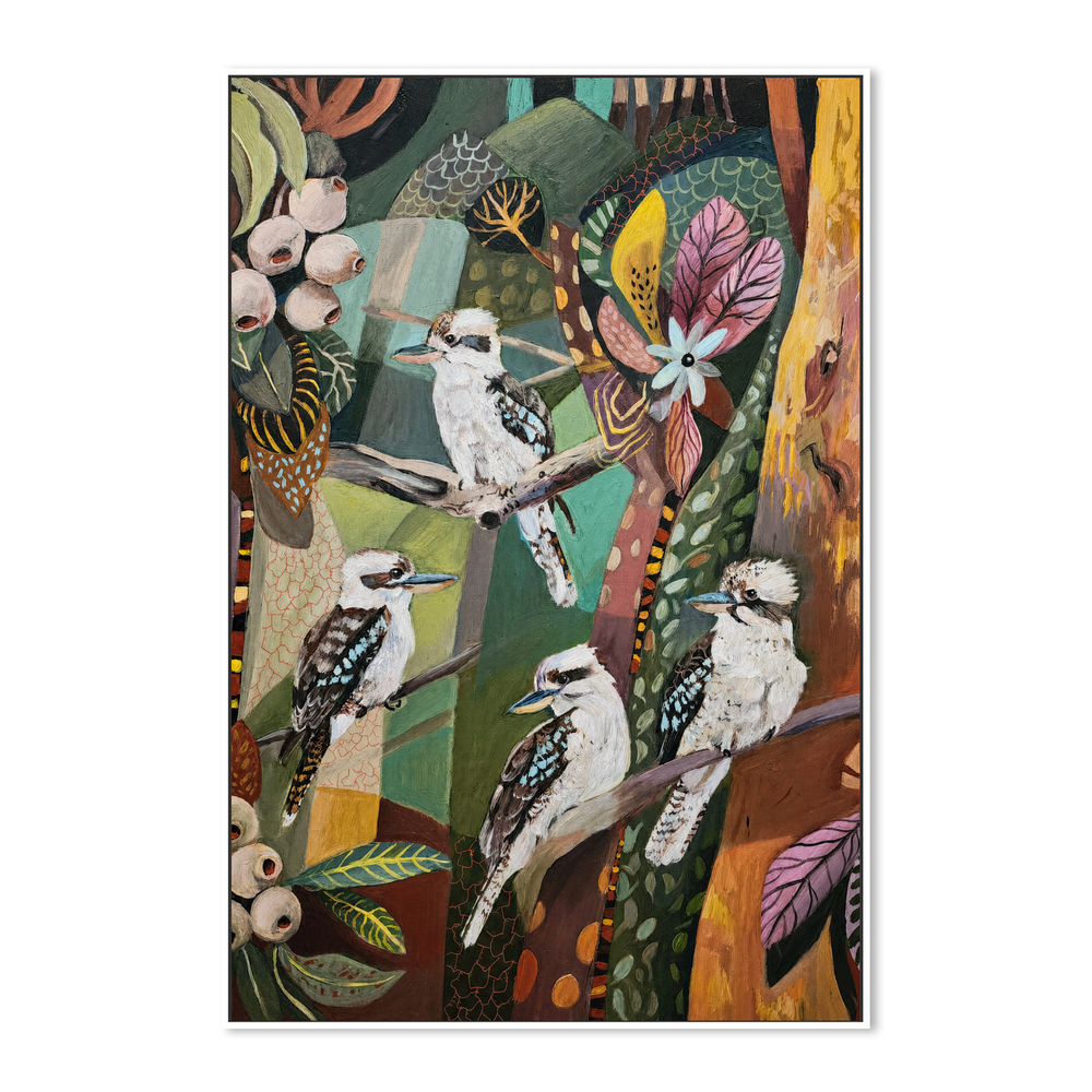 Kookaburras with Gumnuts