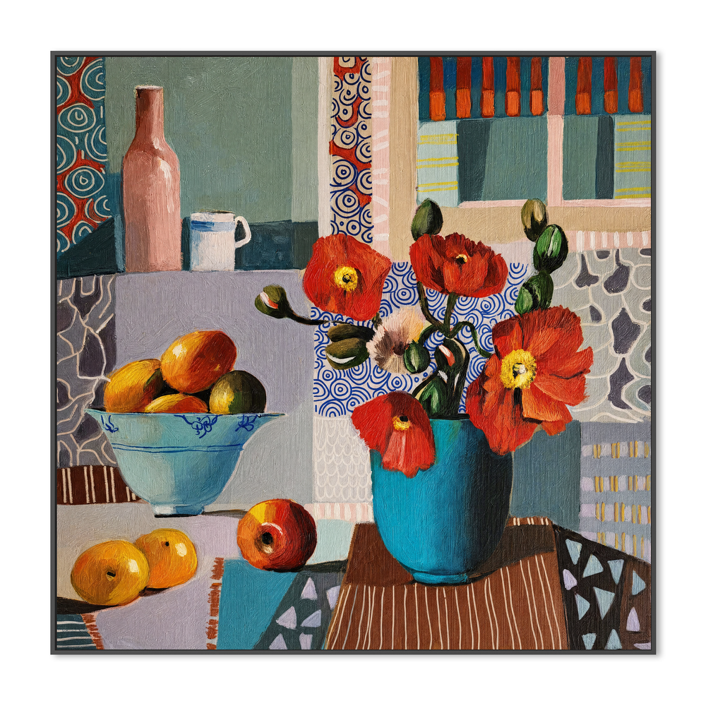 Poppies with Fruit