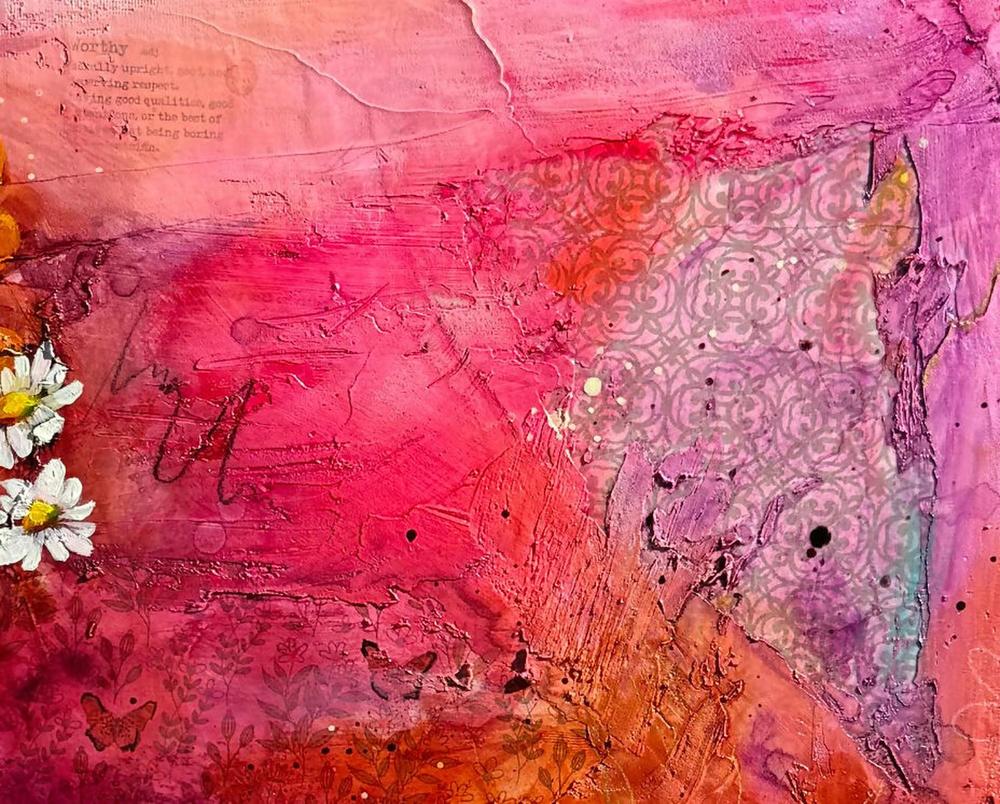 Sweet Cheeks, Original Hand-Painted Canvas By Emily Birdsey-by-Emily Birdsey-original art-Gioia