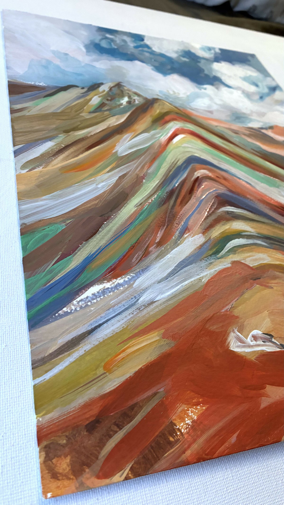 Rainbow Mountain, Original Artwork By Alice Kwan