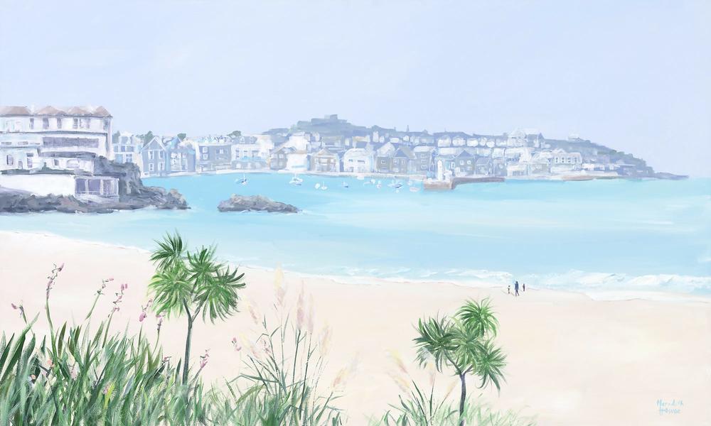 St Ives Cornwall. Original hand-painted artwork by Meredith Howse