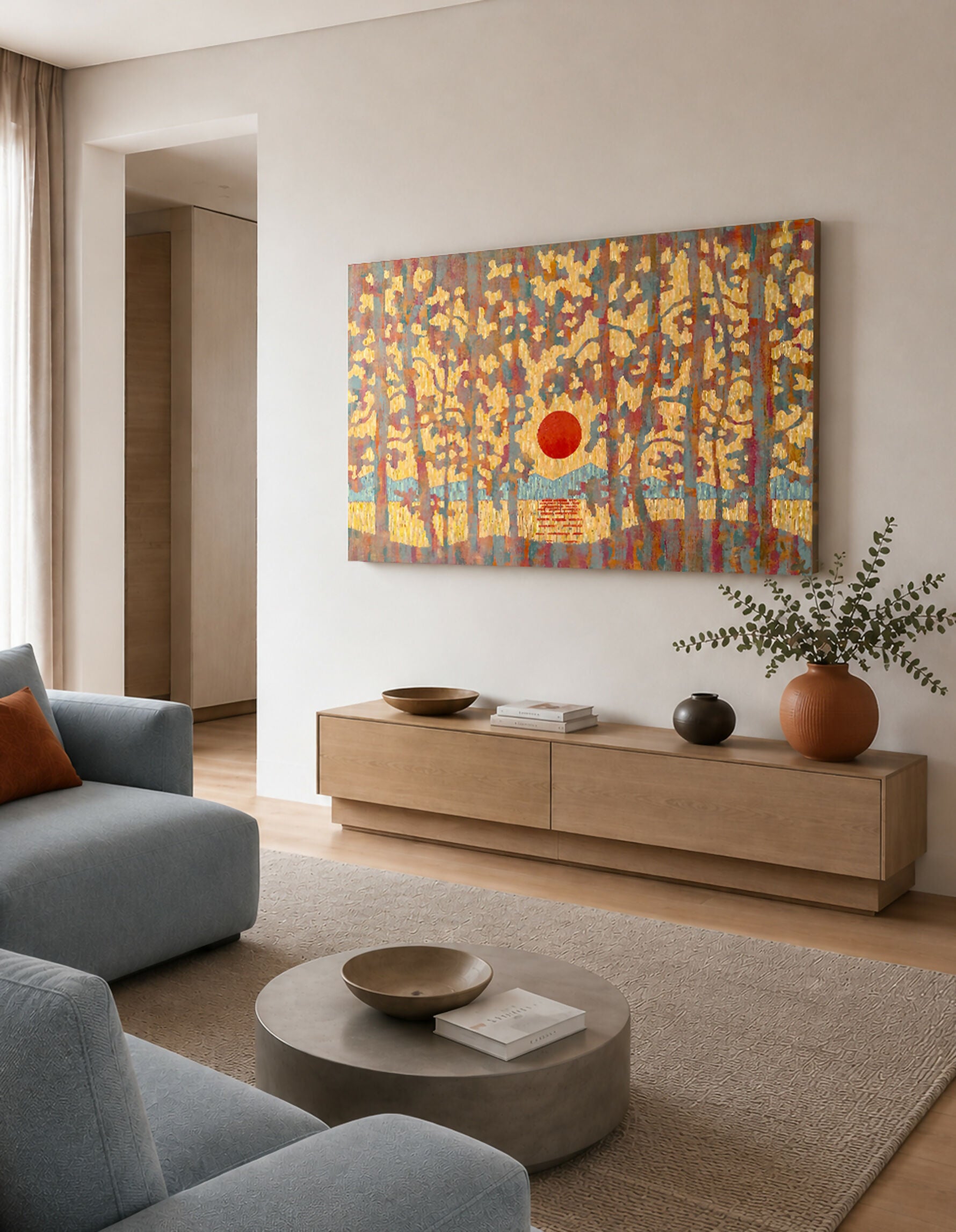 Where the Sun Meets the Pines - Original Painting