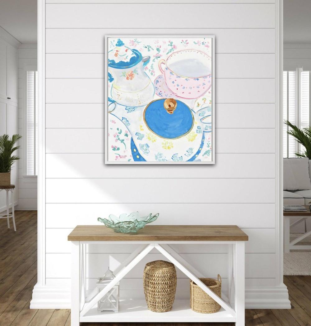 Tea Cup. Original hand-painted artwork by Meredith Howse.-by-Meredith Howse-original art-Gioia