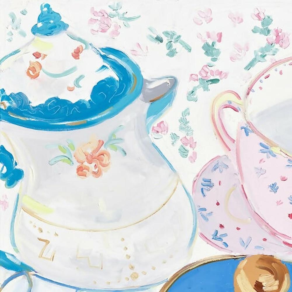 Tea Cup. Original hand-painted artwork by Meredith Howse.-by-Meredith Howse-original art-Gioia