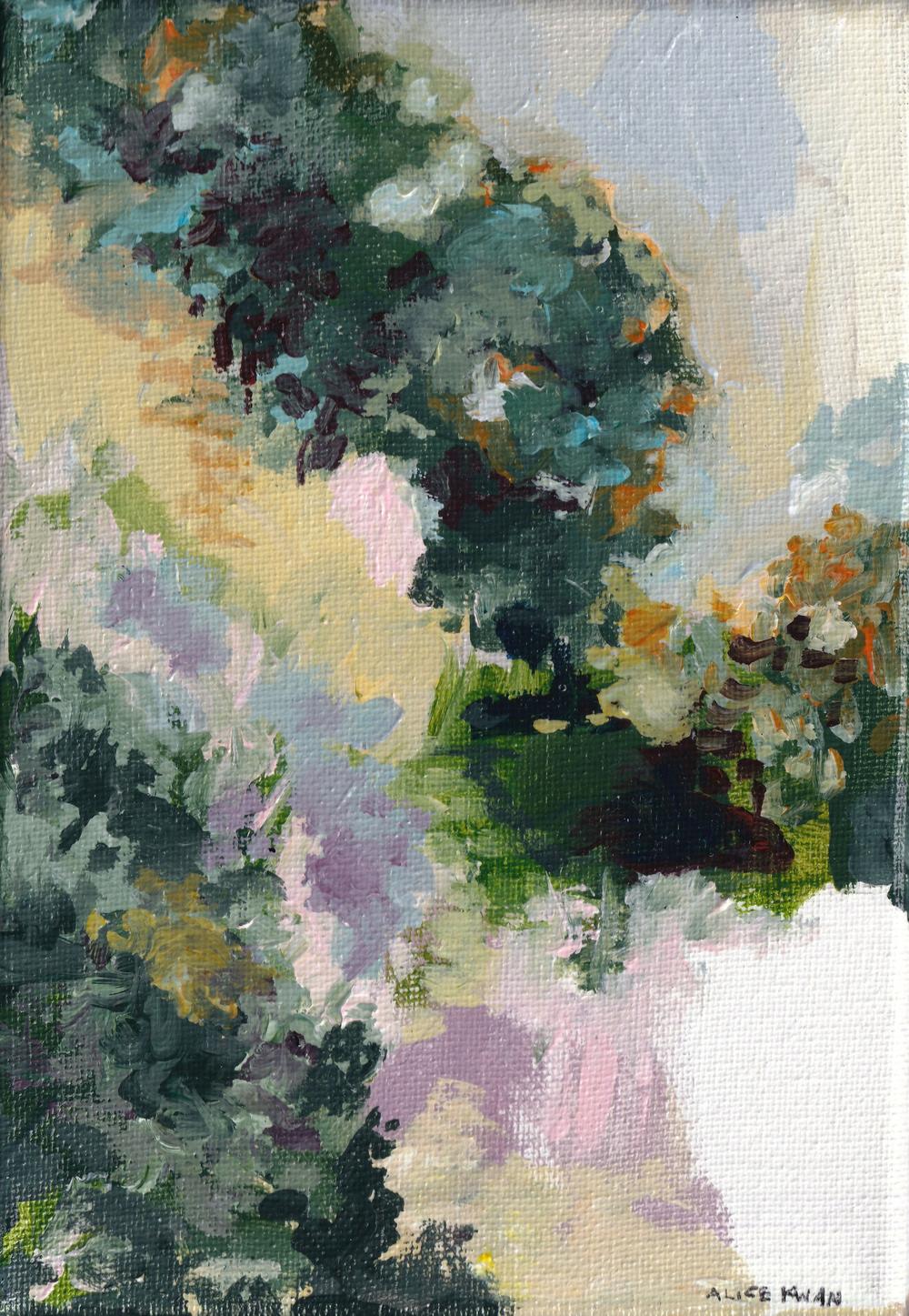 The Air Among Flowers , Original Artwork-by-Alice Kwan-original art-Gioia