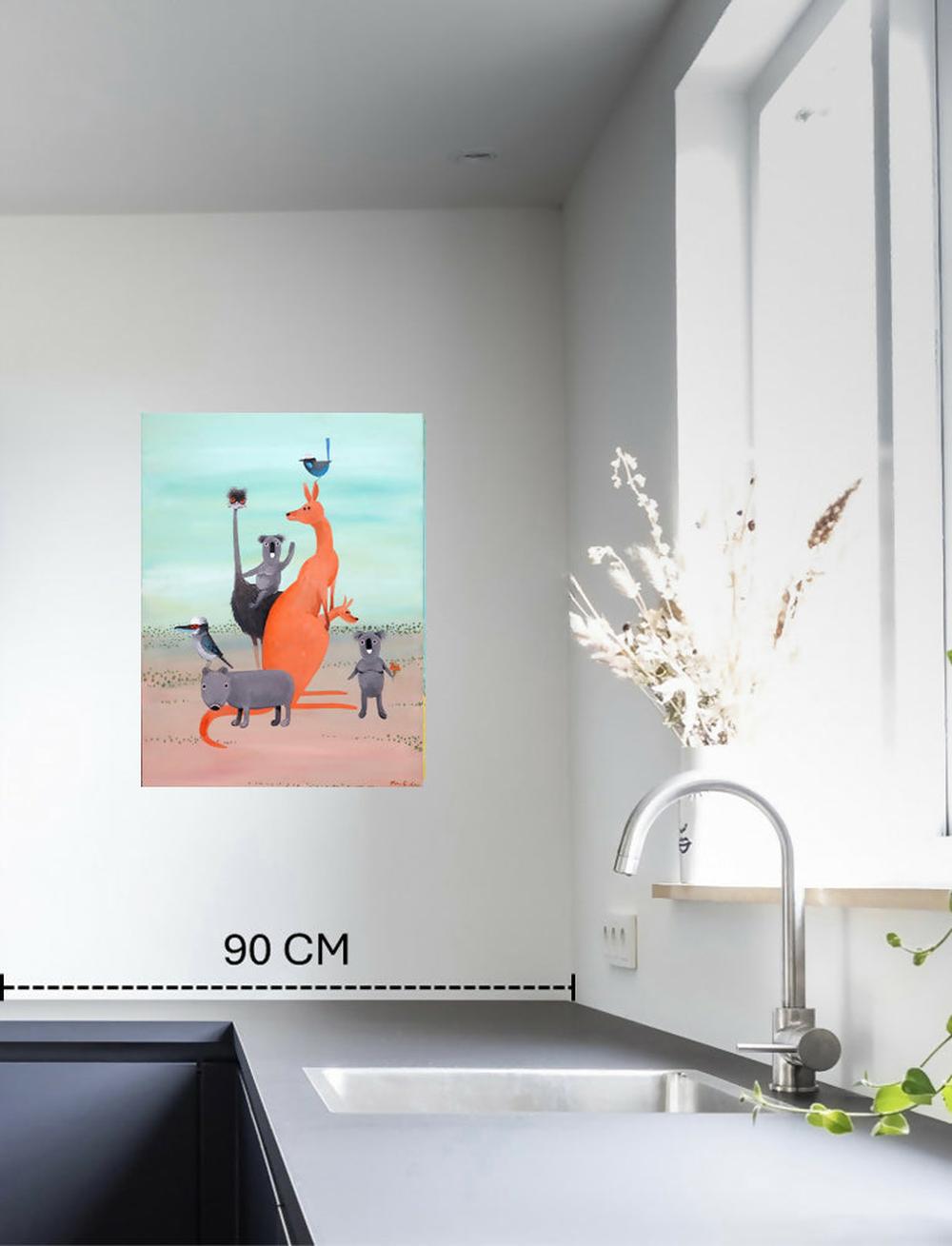 The Australians-by-John Graham Original Art-original art-Gioia