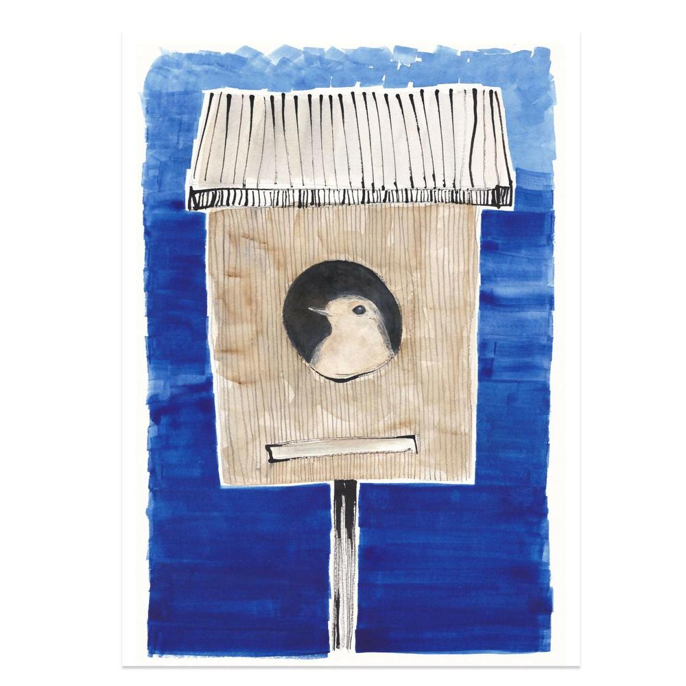 The Birdhouse Robin - 02 - Original Artwork-by-Danushka Abeygoda-original art-Gioia