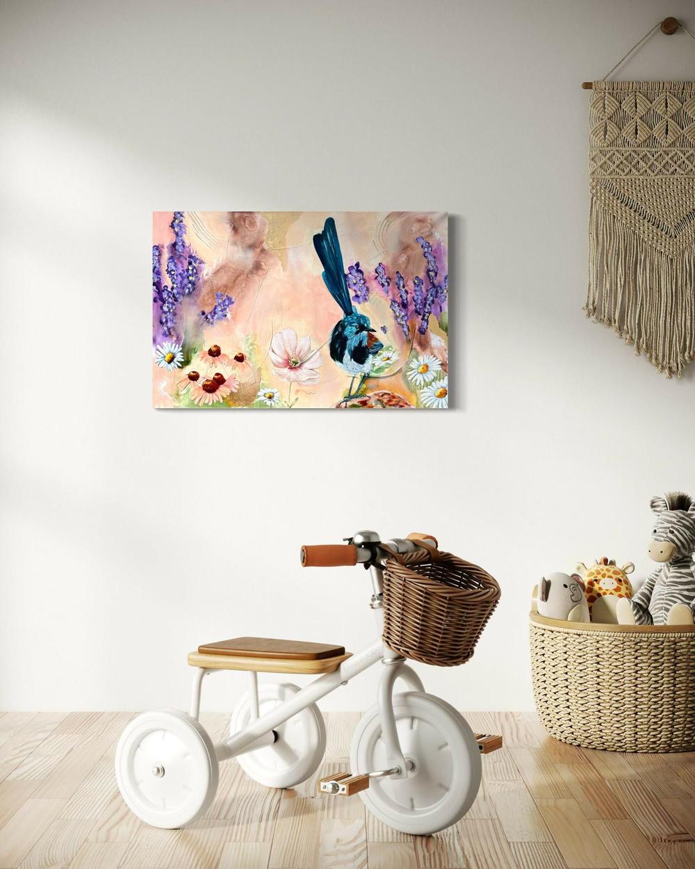 The Fairy Garden, Original Hand-Painted Canvas By Emily Birdsey-by-Emily Birdsey-original art-Gioia