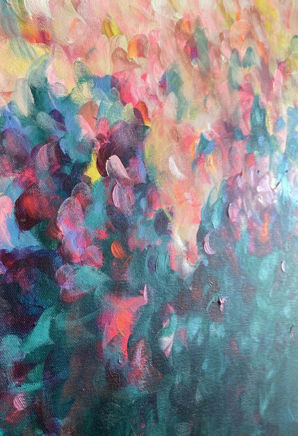 The Garden Breathes Love , Original Artwork-by-Katherine Spiller-original art-Gioia