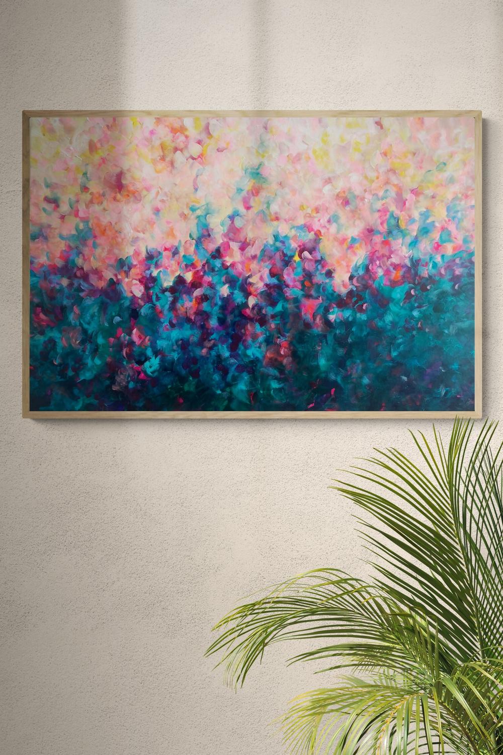The Garden Breathes Love , Original Artwork-by-Katherine Spiller-original art-Gioia