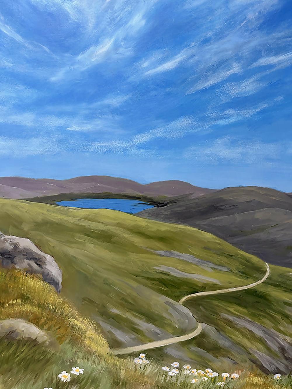 The High Country-by-Pamela Gleeson-original art-Gioia