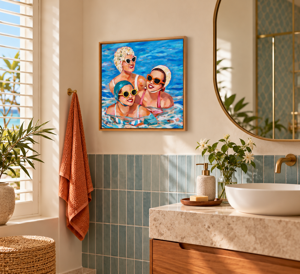 The Three of Us-by-Glenda Borchard-original art-Gioia