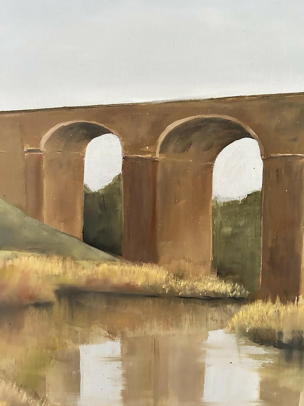The Viaduct at Malmsbury-by-Pamela Gleeson-original art-Gioia